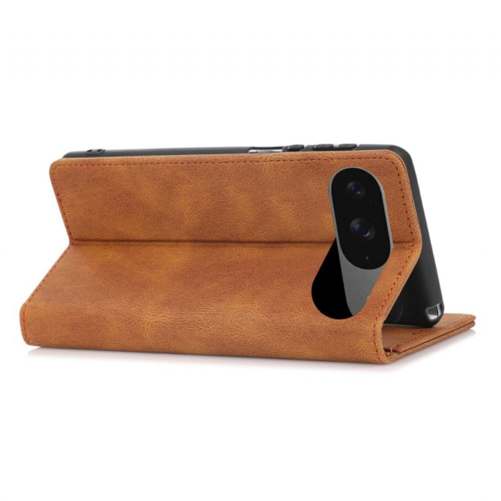 Kožené Pouzdro Google Pixel 10 / 10 Pro Semišový Efekt