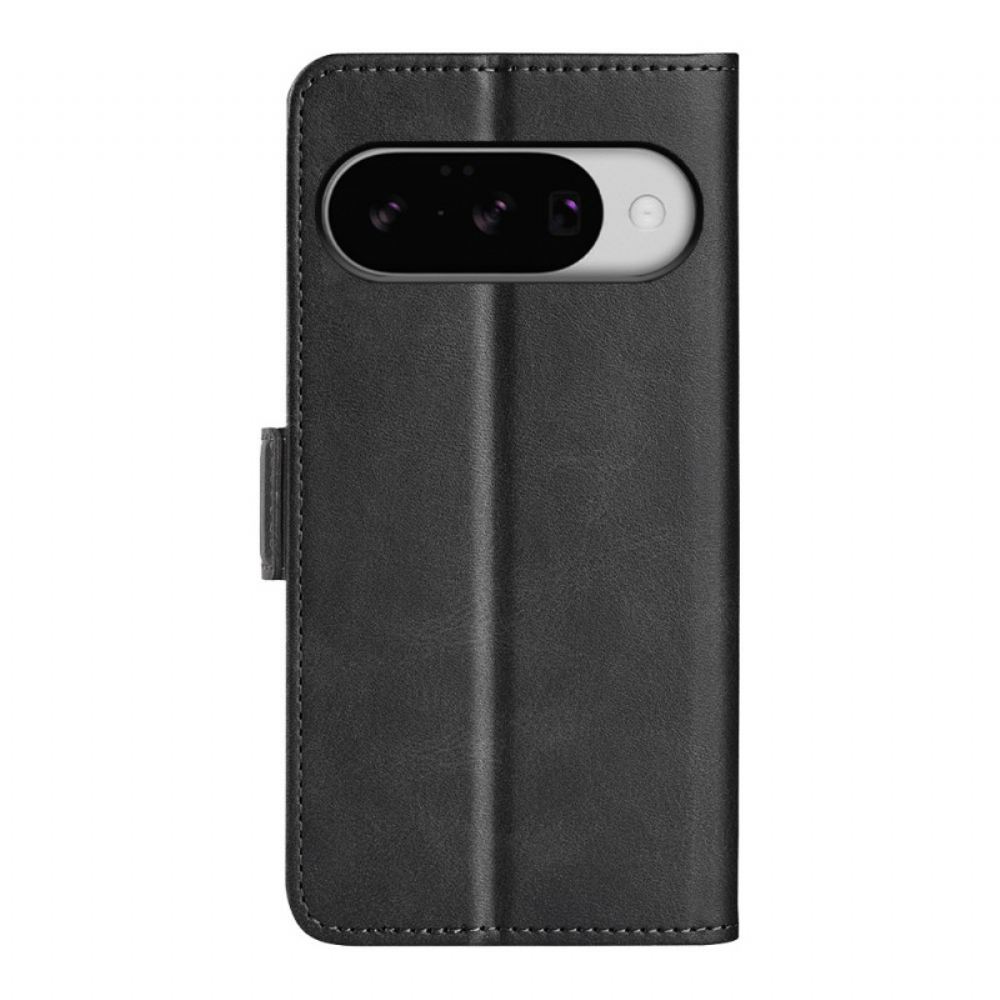 Kožený Kryt Google Pixel 10 / 10 Pro Dvojitá Spona