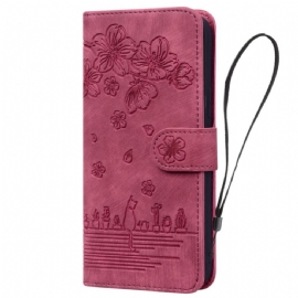 Kožený Kryt Google Pixel 10 / 10 Pro Kočičí Scéna