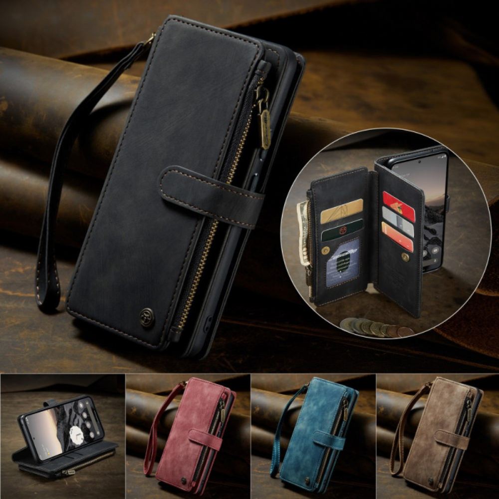 Kožený Kryt Google Pixel 10 / 10 Pro Peněženka Caseme