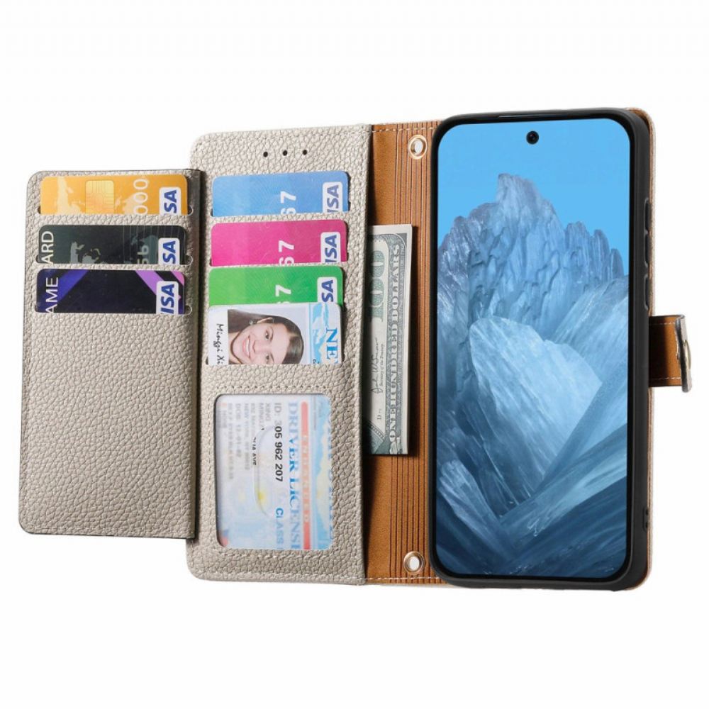 Kožený Kryt Google Pixel 10 / 10 Pro Vzor Srdce S Rfid Blokováním