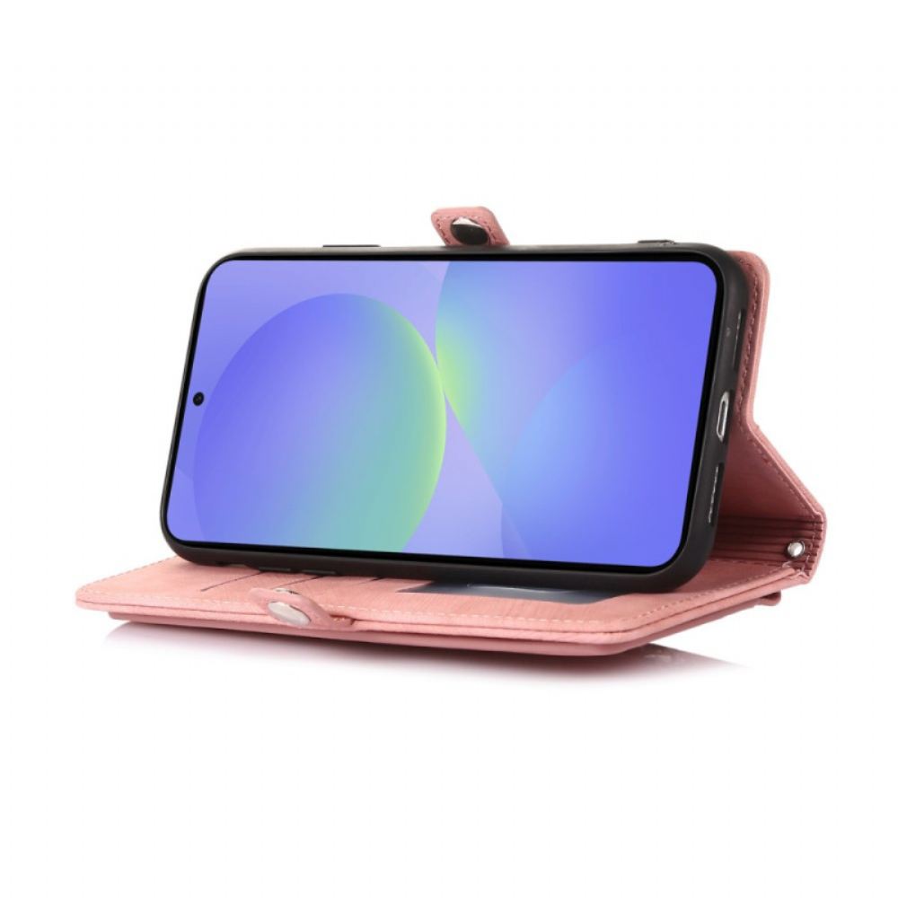 Kožený Kryt Na Google Pixel 10 / 10 Pro / 9 / Peněženka S Pro Effect Semiš