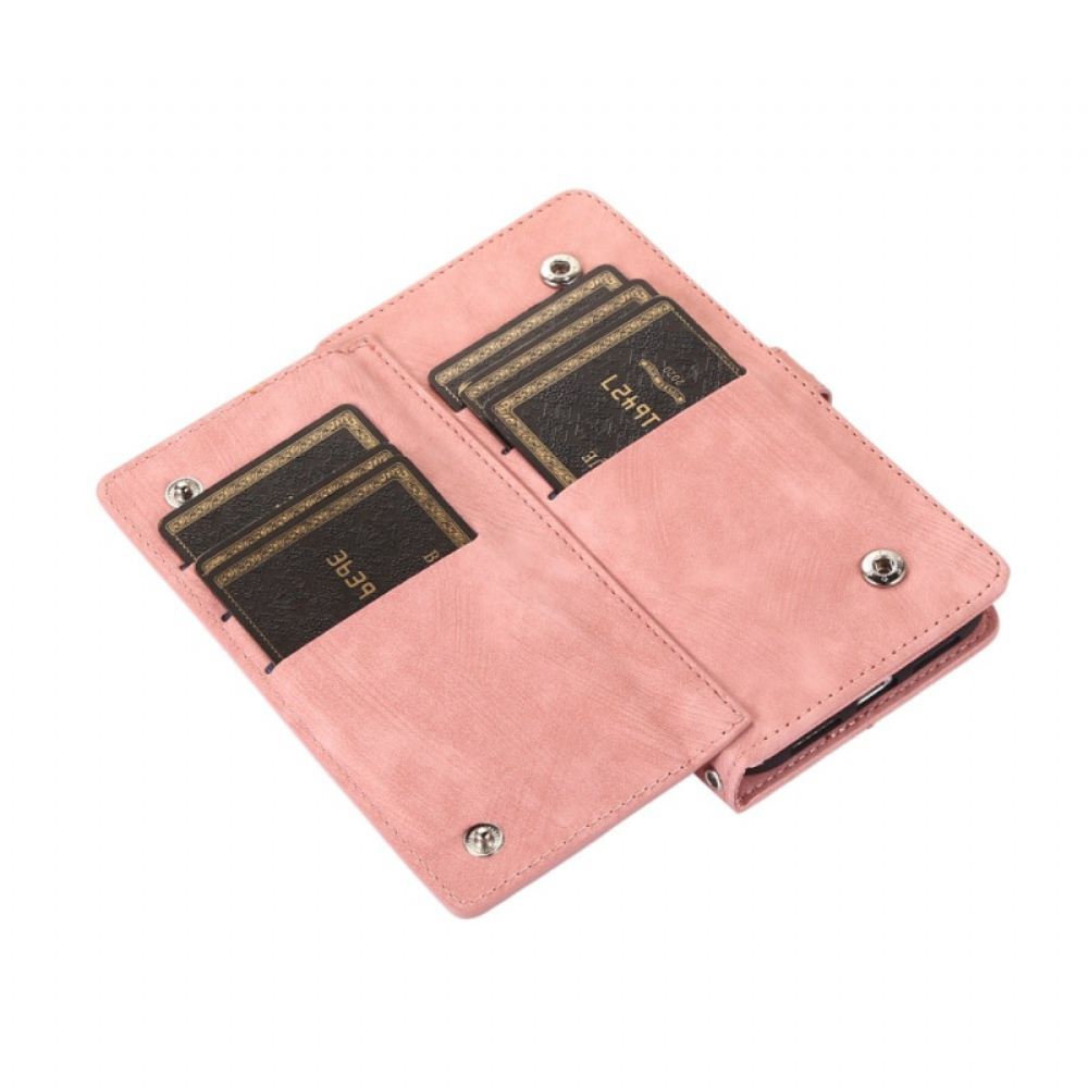 Kožený Kryt Na Google Pixel 10 / 10 Pro / 9 / Peněženka S Pro Effect Semiš