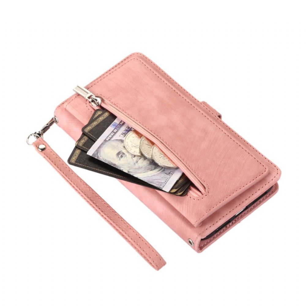 Kožený Kryt Na Google Pixel 10 / 10 Pro / 9 / Peněženka S Pro Effect Semiš