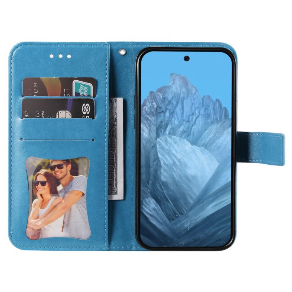 Kožený Kryt Na Google Pixel 10 / 10 Pro Imitace Mandaly S Páskem