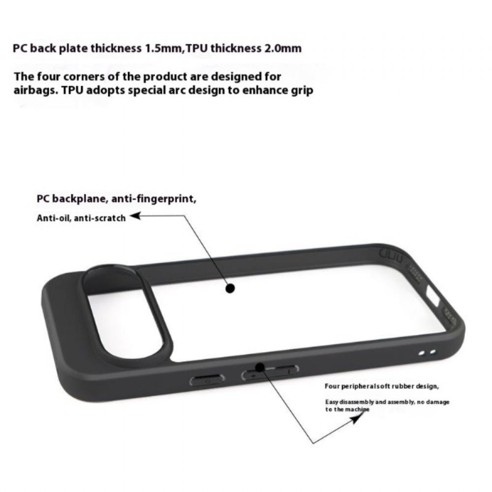 Kryt Google Pixel 10 / 10 Pro Kryty Na Mobil Průhledný Design Se Silikonovým Okrajem