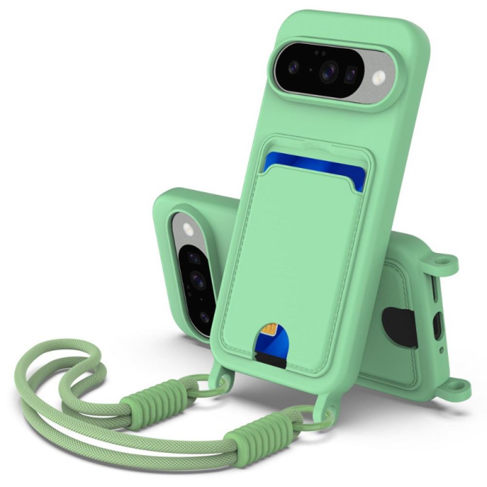 Kryt Google Pixel 10 / 10 Pro Pouzdro Na Karty Se Šňůrkou Na Krk