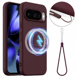 Kryt Na Google Pixel 10 / 10 Pro Silikonové Šňůrkou Na Krk Kompatibilní S Magsafe