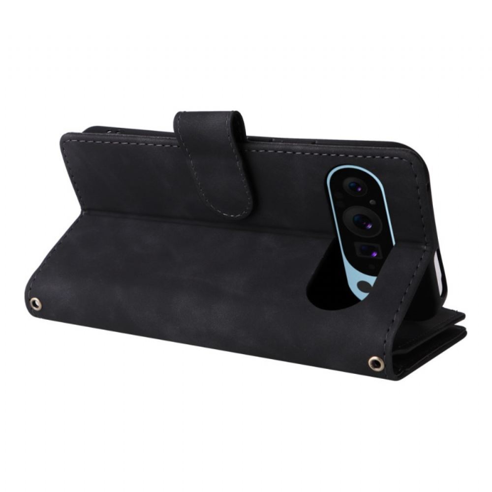 Peněženková Pouzdra Google Pixel 10 / 10 Pro Kryty Na Mobil Peněženka S Pouzdrem Na Zip