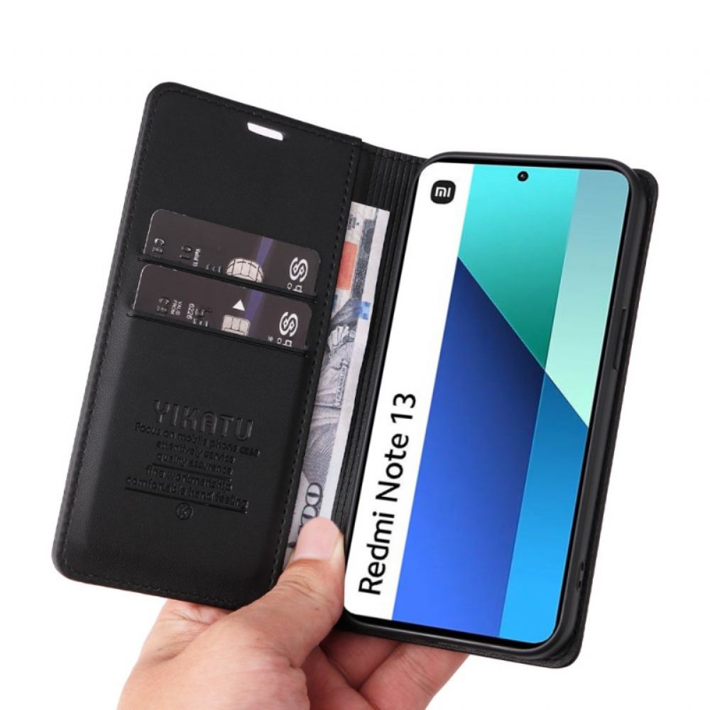 Kožené Pouzdro Xiaomi Redmi Note 13 4g Kryty Na Mobil Imitace Kůžeyikatu