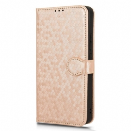 Kožený Kryt Na Xiaomi Redmi Note 13 4g Lesklý Tečkovaný Pásek