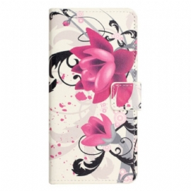 Kožený Kryt Na Xiaomi Redmi Note 13 4g Lotus