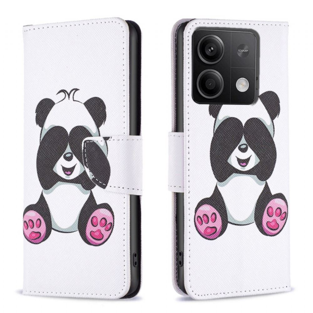 Kožený Kryt Na Xiaomi Redmi Note 13 4g Panda