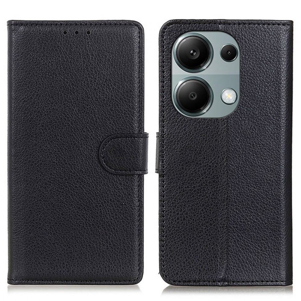 Kožený Kryt Na Xiaomi Redmi Note 13 4g Tradiční Umělá Kůže