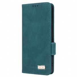 Kožený Kryt Xiaomi Redmi Note 13 4g Dvojitá Spona Ve Stylu Vintage