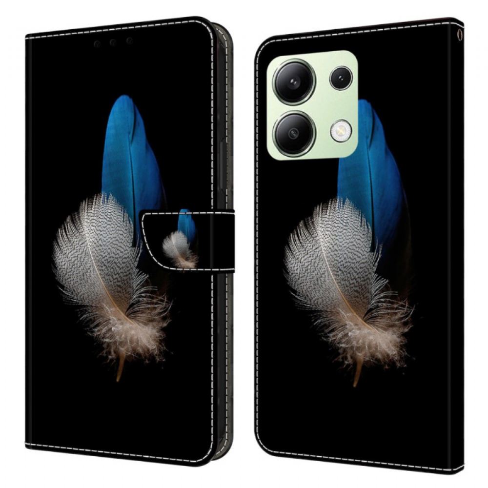 Kožený Kryt Xiaomi Redmi Note 13 4g Dvě Pera