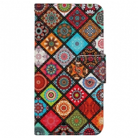 Kožený Kryt Xiaomi Redmi Note 13 4g Etnický Styl S Popruhem