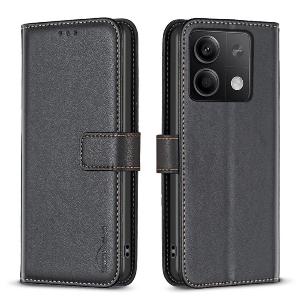 Kožený Kryt Xiaomi Redmi Note 13 4g Klasická Binfen Barva