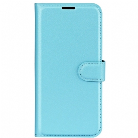 Kožený Kryt Xiaomi Redmi Note 13 4g Klasická Umělá Kůže Litchi