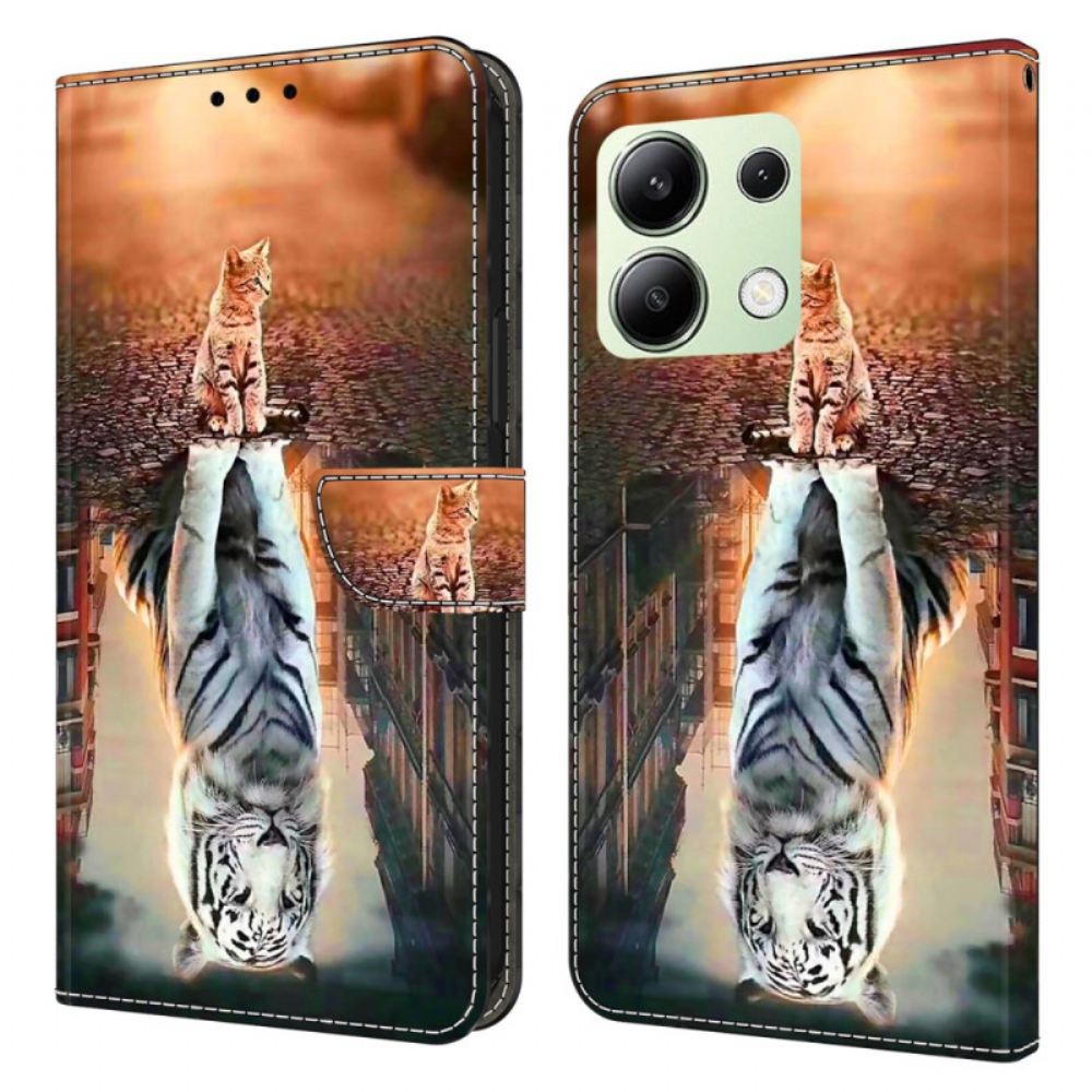 Kožený Kryt Xiaomi Redmi Note 13 4g Kotěcí Sen
