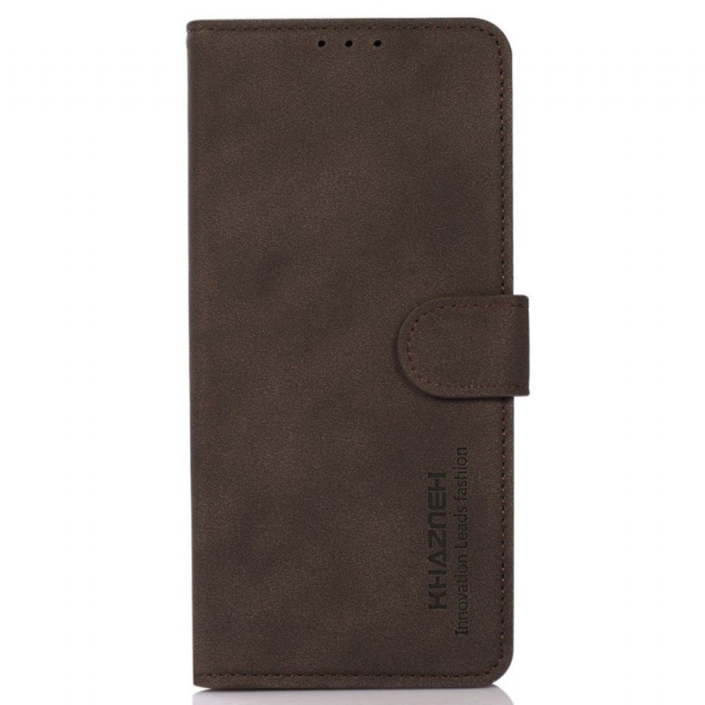 Kožený Kryt Xiaomi Redmi Note 13 4g Retro Kožený Styl Khazneh