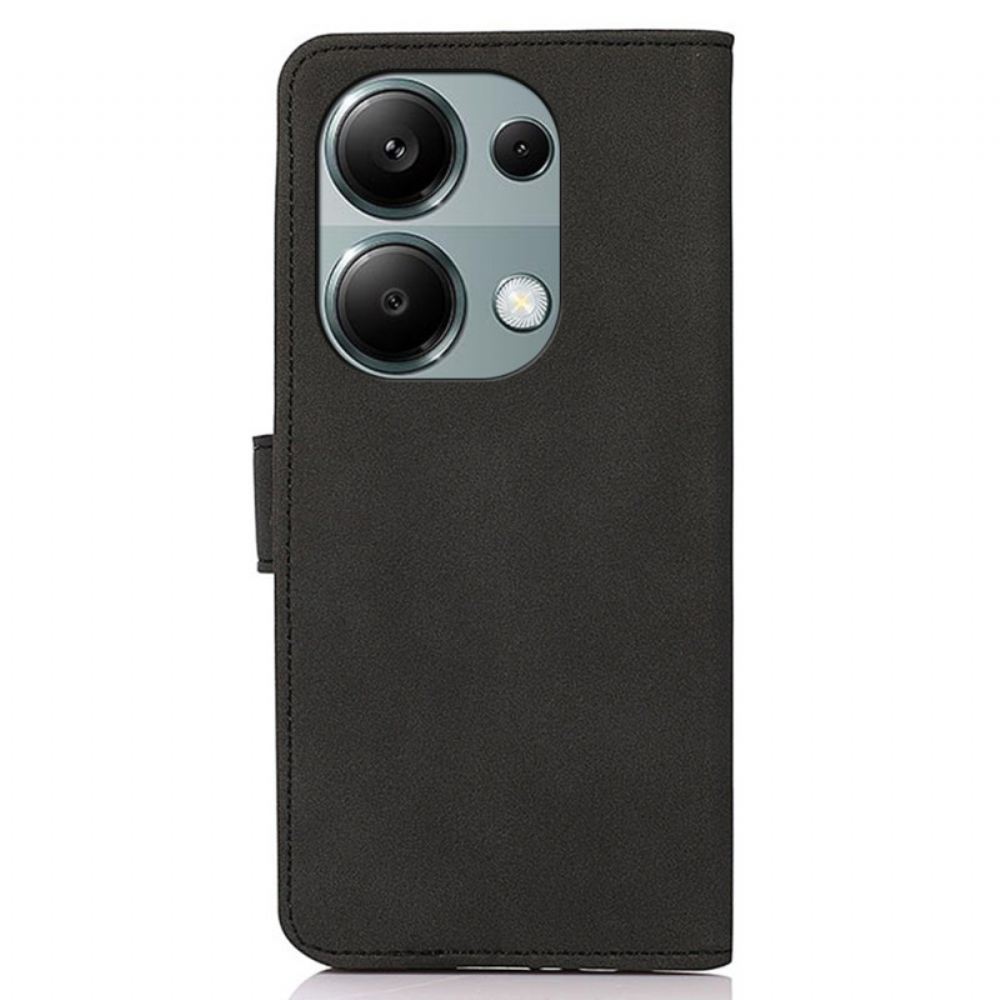 Kožený Kryt Xiaomi Redmi Note 13 4g Retro Kožený Styl Khazneh