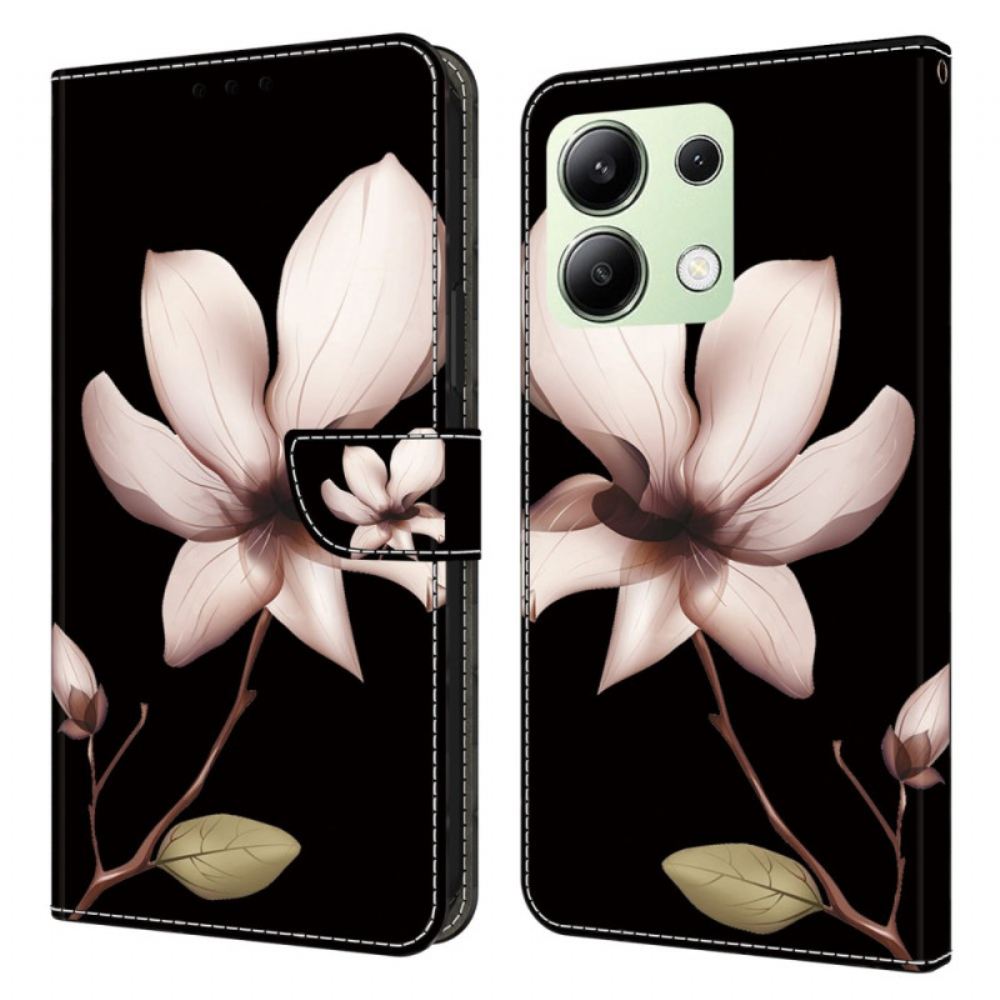 Kožený Kryt Xiaomi Redmi Note 13 4g Růžový Květ