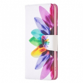 Kožený Kryt Xiaomi Redmi Note 13 4g Slunečnicový Vzor