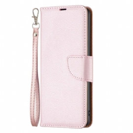Kožený Kryt Xiaomi Redmi Note 13 4g Kožený Styl Litchi S Páskem