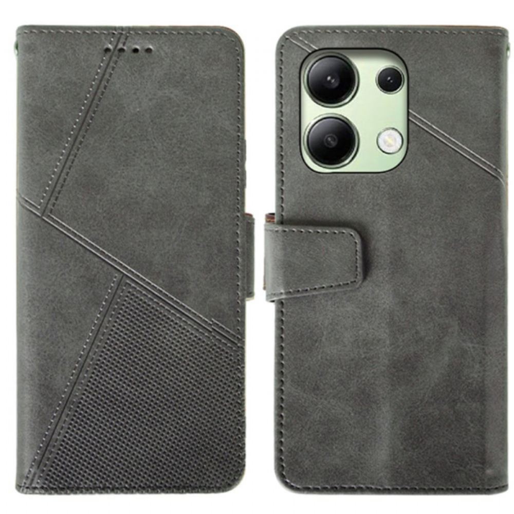 Kožený Kryt Xiaomi Redmi Note 13 4g Řádky Idewei