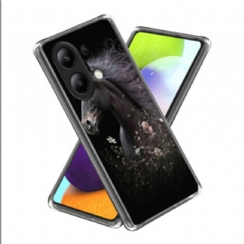 Kryt Na Xiaomi Redmi Note 13 4g Kůň A Květina