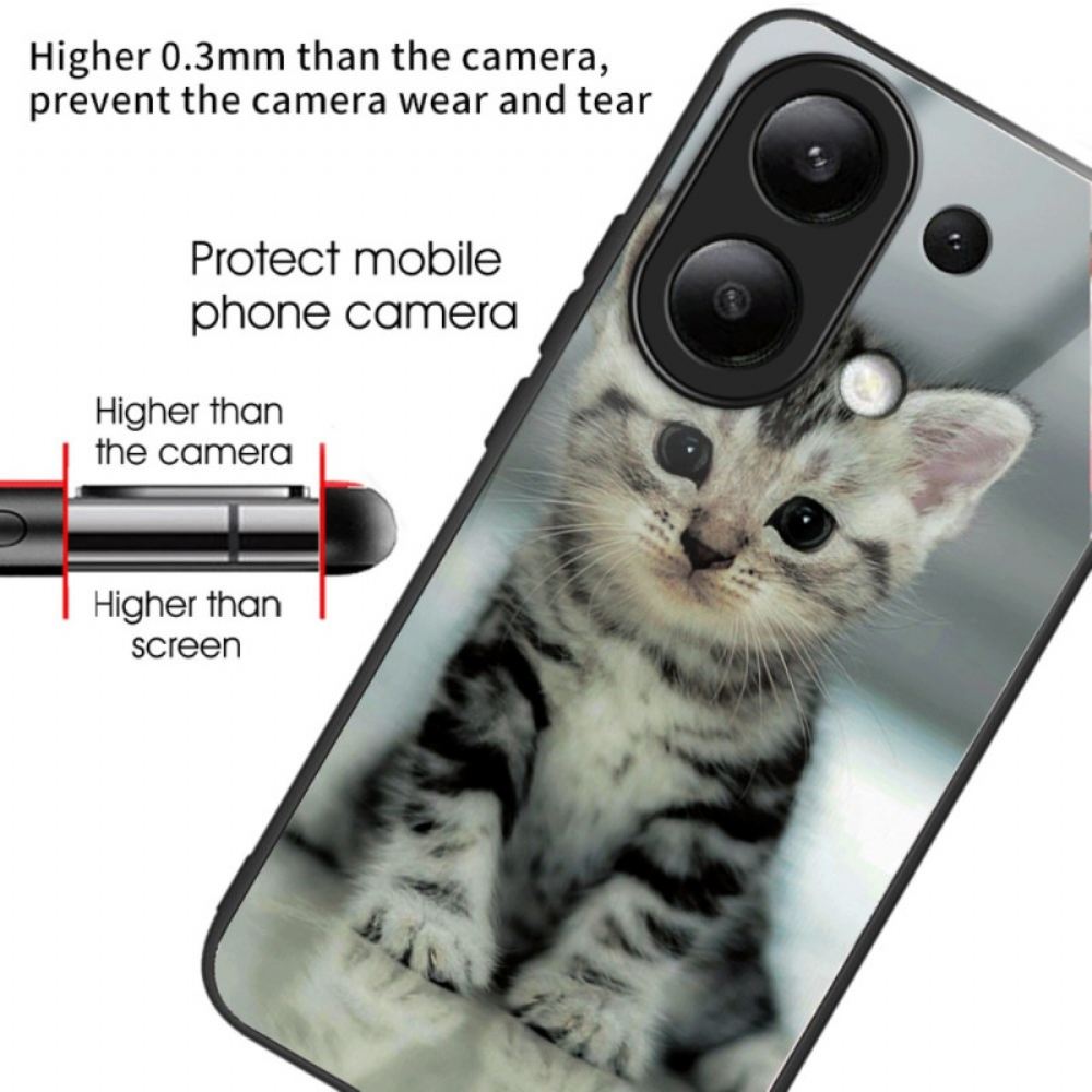 Kryt Xiaomi Redmi Note 13 4g Kotě Z Tvrzeného Skla