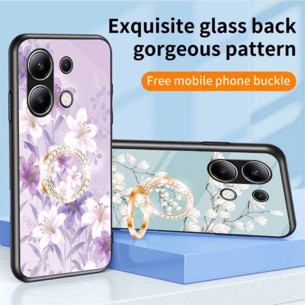 Kryt Xiaomi Redmi Note 13 4g Kryty Na Mobil Držák Na Květinový Prsten