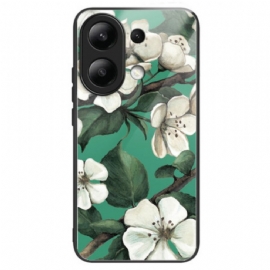 Kryt Xiaomi Redmi Note 13 4g Tvrzené Sklo Bílé Květy