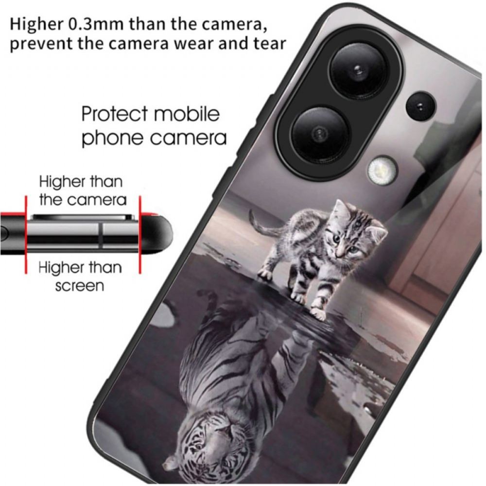 Kryt Xiaomi Redmi Note 13 4g Tvrzené Sklo Pro Kočky A Tygry