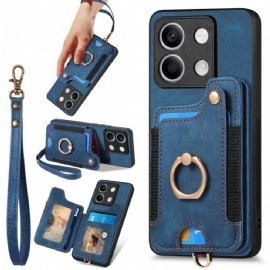 Kryt Xiaomi Redmi Note 13 4g Vintage S Držákem Karty A Šňůrkou