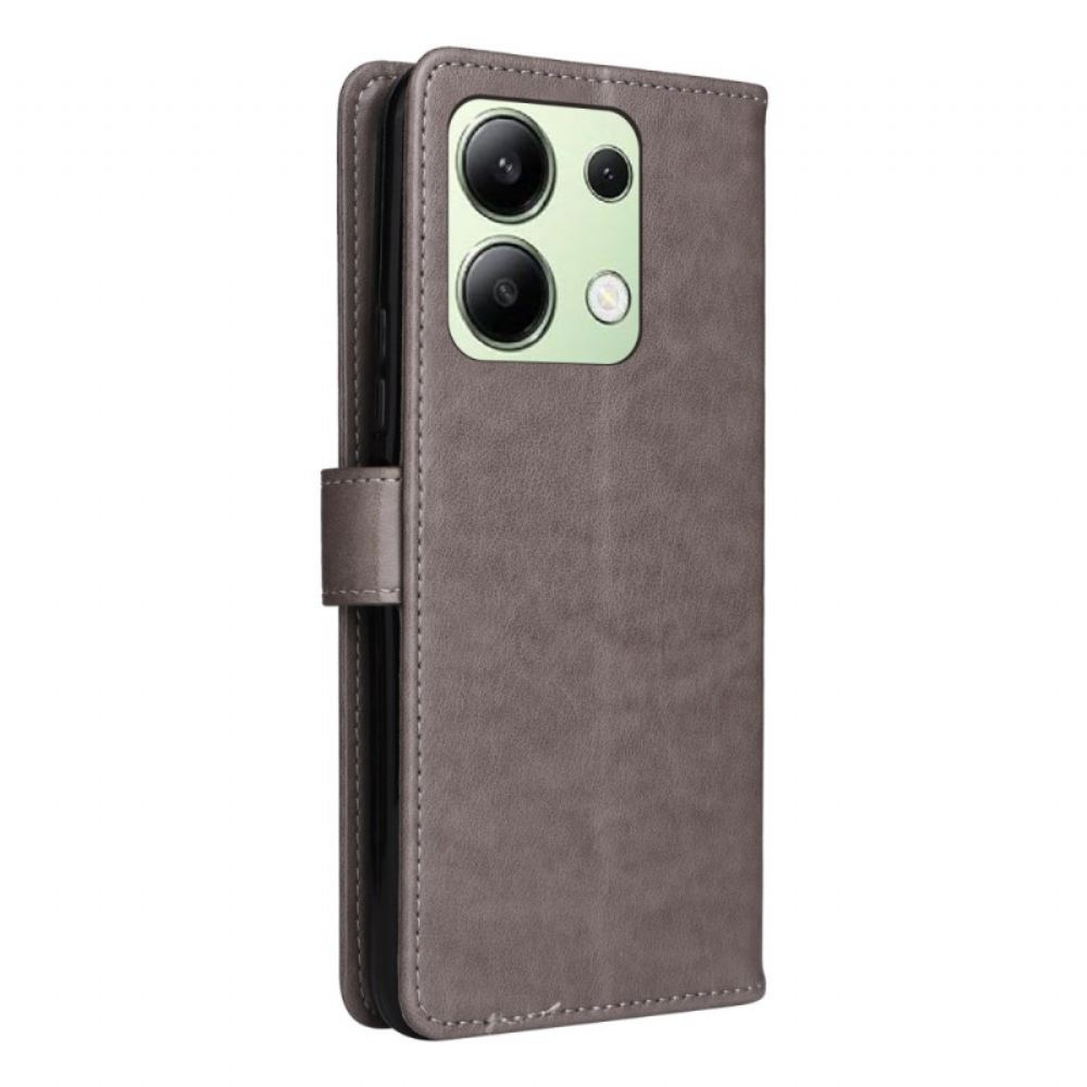 Peněženková Pouzdra Xiaomi Redmi Note 13 4g Kočka A Včely S Popruhem