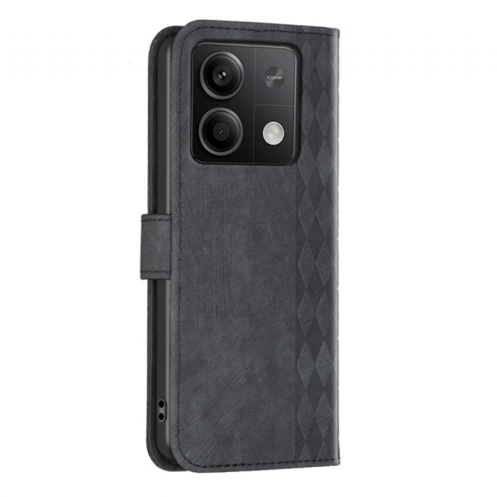 Peněženková Pouzdra Xiaomi Redmi Note 13 4g Kryty Na Mobil Diamantový Vlys