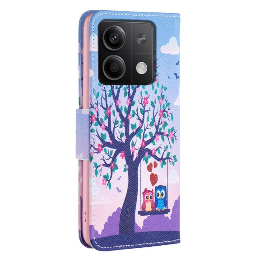 Peněženková Pouzdra Xiaomi Redmi Note 13 4g Kryty Na Mobil Dvě Sovy