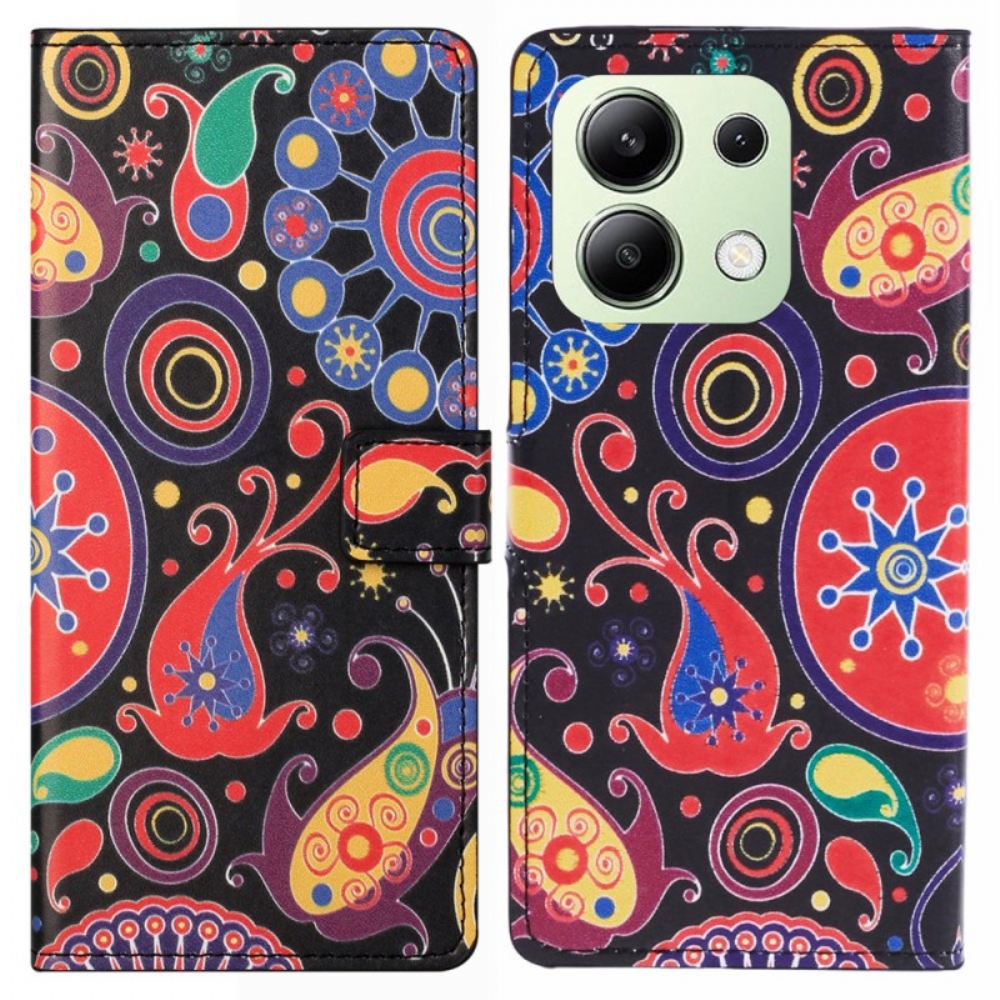 Peněženková Pouzdra Xiaomi Redmi Note 13 4g Kryty Na Mobil Galaxy Pattern