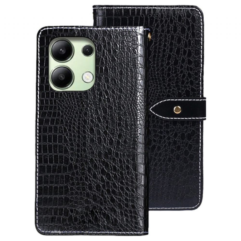 Peněženková Pouzdra Xiaomi Redmi Note 13 4g Kryty Na Mobil Krokodýlí Textura Idewei