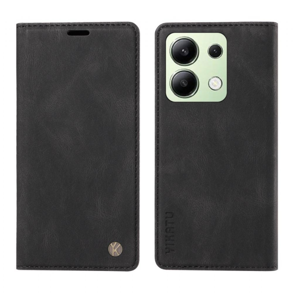Peněženková Pouzdra Xiaomi Redmi Note 13 4g Kryty Na Mobil Semišový Efekt Yikatu