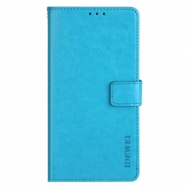 Peněženková Pouzdra Xiaomi Redmi Note 13 4g Kryty Na Mobil Umělá Kůže Idewei