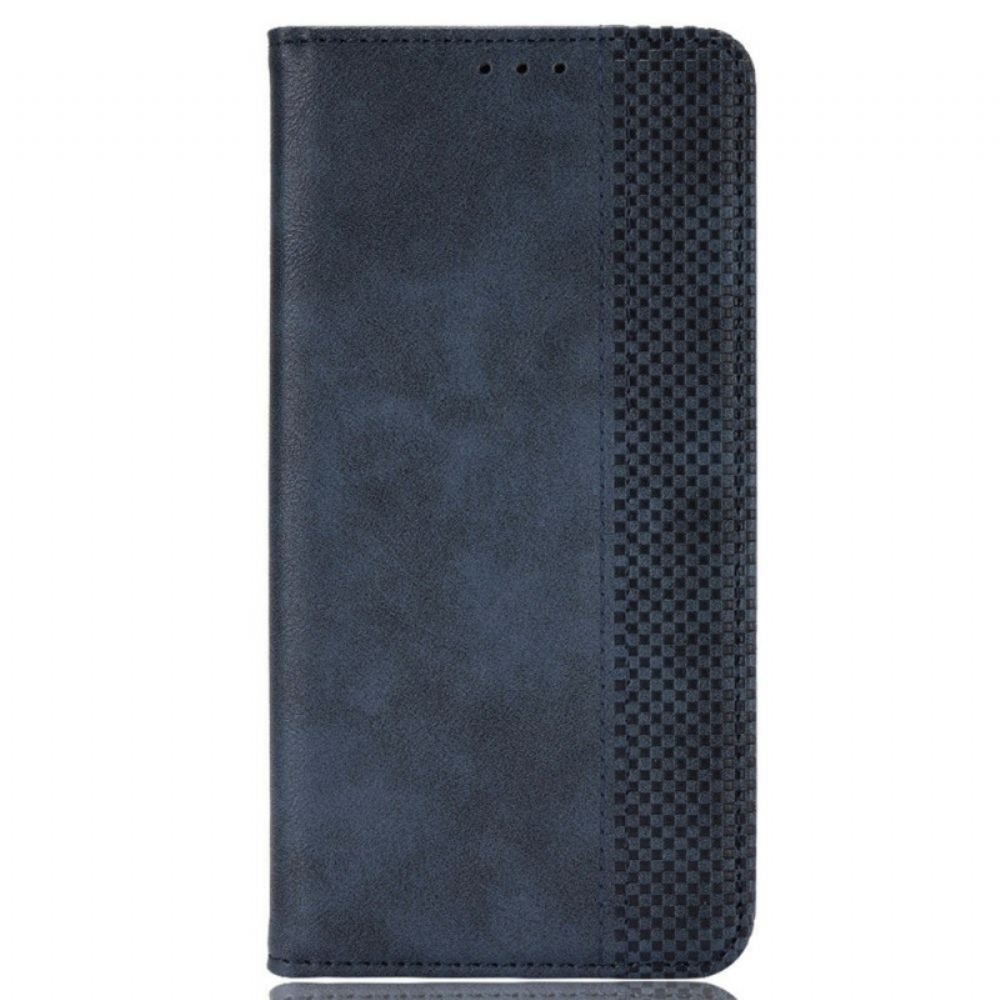Kožené Pouzdro Folio Xiaomi Redmi Note 14 Pro 5g Vintage Okraj