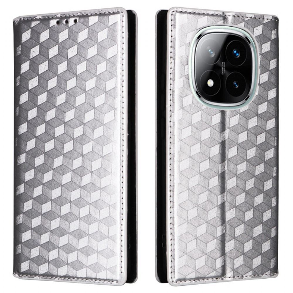 Kožené Pouzdro Xiaomi Redmi Note 14 Pro 5g Kryty Na Mobil Lesklý 3d Vzor