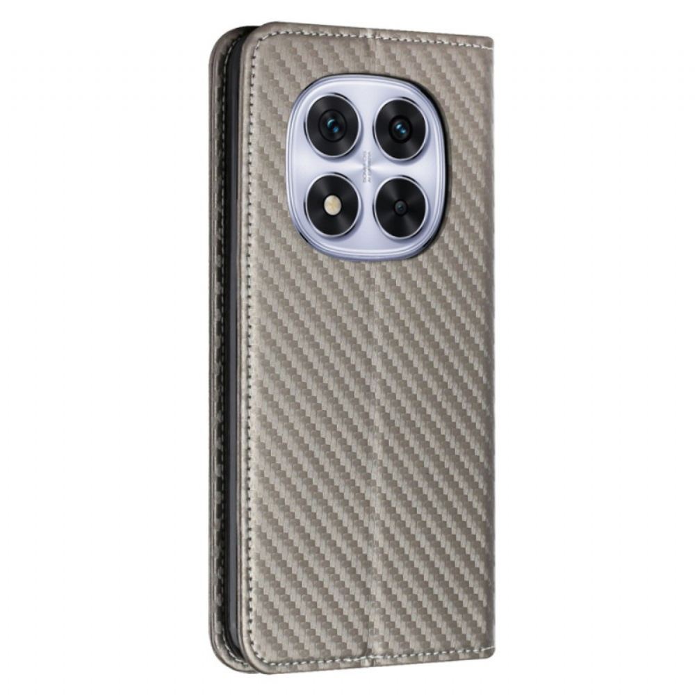Kožené Pouzdro Xiaomi Redmi Note 14 Pro 5g Kryty Na Mobil Uhlíková Vlákna S Řemínkem
