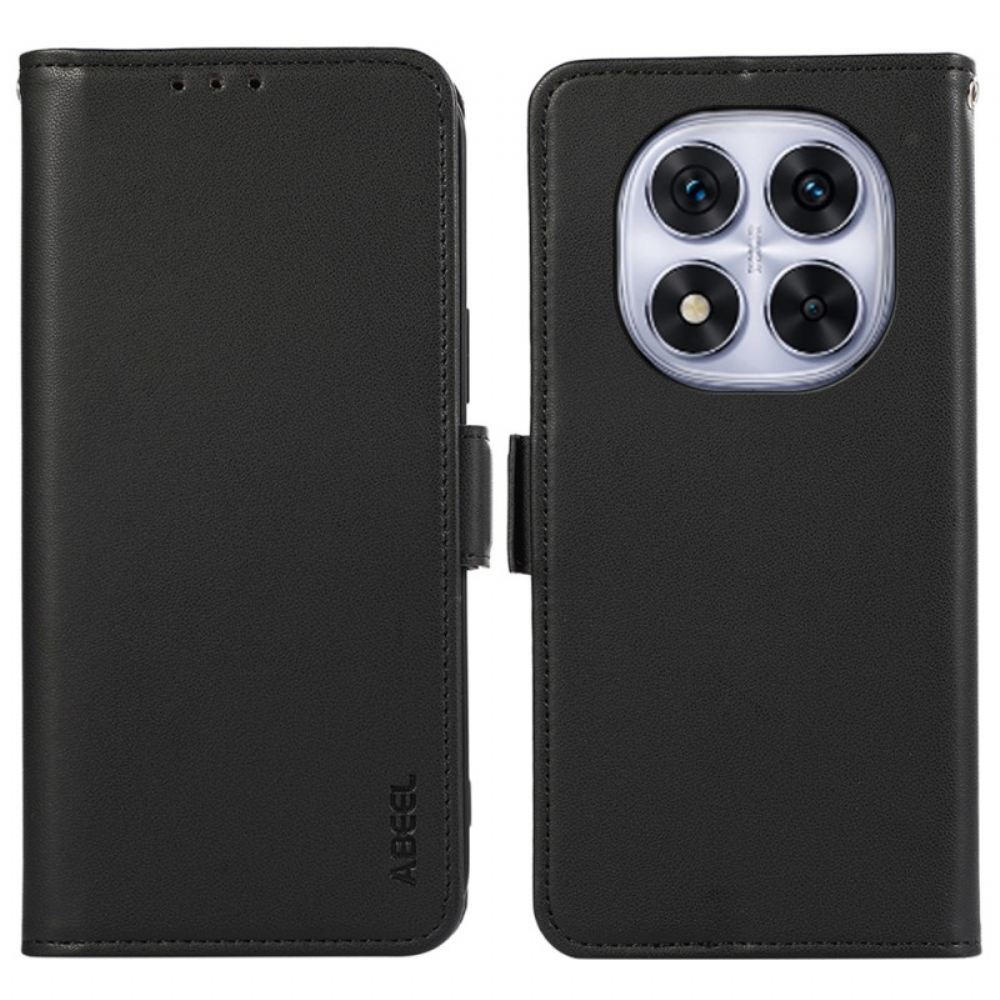 Kožený Kryt Na Xiaomi Redmi Note 14 Pro 5g Peněženka Abeek Rfid