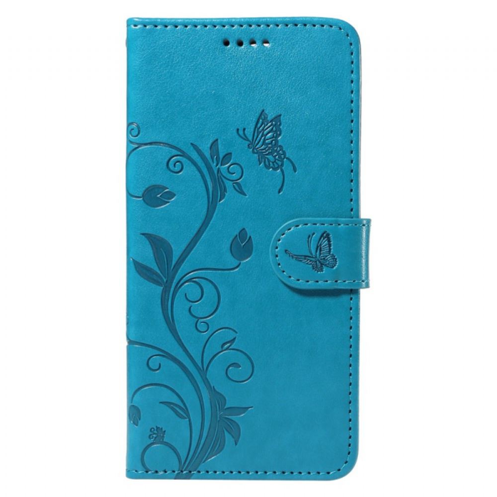 Kožený Kryt Na Xiaomi Redmi Note 14 Pro 5g Rostlinný Vzor