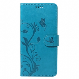 Kožený Kryt Na Xiaomi Redmi Note 14 Pro 5g Rostlinný Vzor