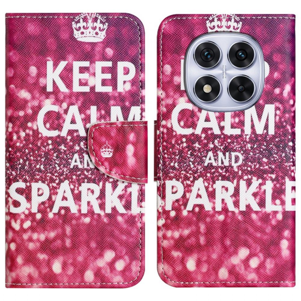 Kožený Kryt Na Xiaomi Redmi Note 14 Pro 5g Zachovejte Klid